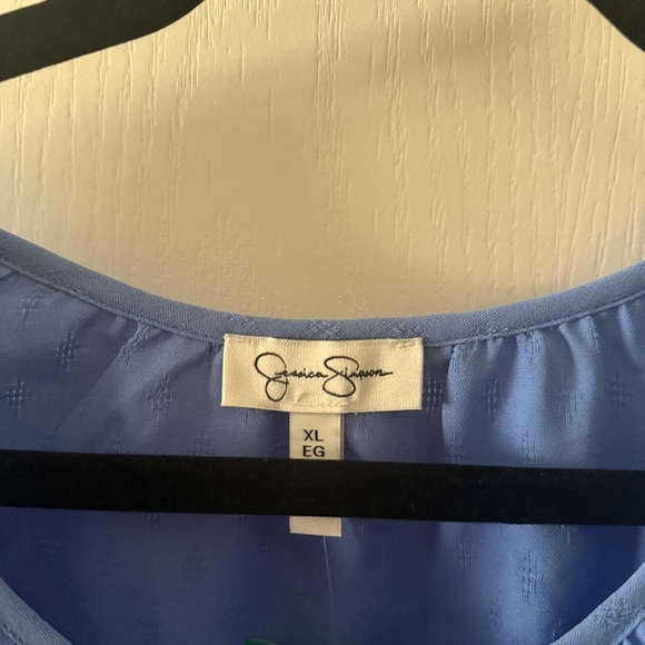 Jessica Simpson Light Blue Blouse Size XL - Picture 12 of 12